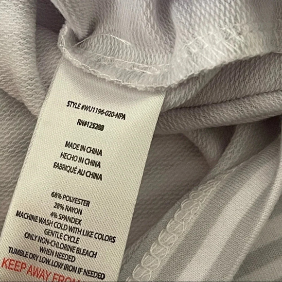 Rae Dunn Love Striped Hoodie Size XS NWT - Picture 4 of 6